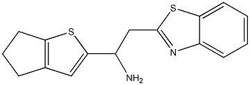 2-(1,3-benzothiazol-2-yl)-1-{4H,5H,6H-cyclopenta[b]thiophen-2-yl}ethan-1-amine 구조식 이미지