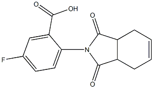 2-(1,3-dioxo-1,3,3a,4,7,7a-hexahydro-2H-isoindol-2-yl)-5-fluorobenzoic acid Structure