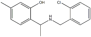 2-(1-{[(2-chlorophenyl)methyl]amino}ethyl)-5-methylphenol Structure