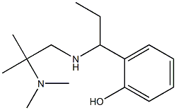 2-(1-{[2-(dimethylamino)-2-methylpropyl]amino}propyl)phenol Structure