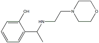 2-(1-{[2-(morpholin-4-yl)ethyl]amino}ethyl)phenol Structure