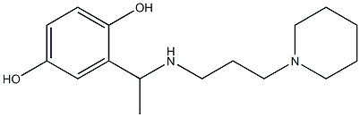2-(1-{[3-(piperidin-1-yl)propyl]amino}ethyl)benzene-1,4-diol 구조식 이미지