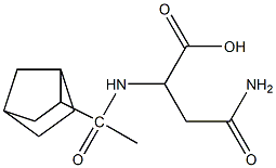 2-(1-{bicyclo[2.2.1]heptan-2-yl}acetamido)-3-carbamoylpropanoic acid 구조식 이미지