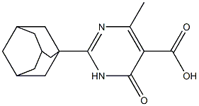 2-(1-adamantyl)-4-methyl-6-oxo-1,6-dihydropyrimidine-5-carboxylic acid 구조식 이미지