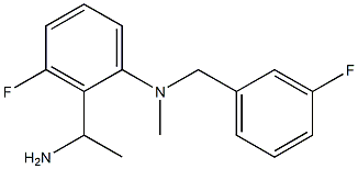 2-(1-aminoethyl)-3-fluoro-N-[(3-fluorophenyl)methyl]-N-methylaniline 구조식 이미지