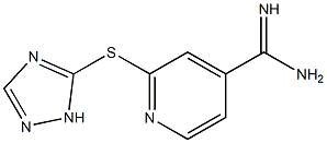 2-(1H-1,2,4-triazol-5-ylsulfanyl)pyridine-4-carboximidamide Structure