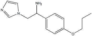 2-(1H-imidazol-1-yl)-1-(4-propoxyphenyl)ethanamine 구조식 이미지