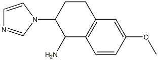 2-(1H-imidazol-1-yl)-6-methoxy-1,2,3,4-tetrahydronaphthalen-1-amine 구조식 이미지