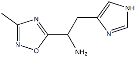 2-(1H-imidazol-4-yl)-1-(3-methyl-1,2,4-oxadiazol-5-yl)ethan-1-amine 구조식 이미지