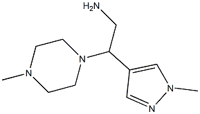2-(1-methyl-1H-pyrazol-4-yl)-2-(4-methylpiperazin-1-yl)ethan-1-amine 구조식 이미지