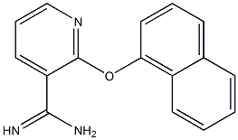 2-(1-naphthyloxy)pyridine-3-carboximidamide Structure