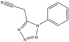 2-(1-phenyl-1H-1,2,3,4-tetrazol-5-yl)acetonitrile Structure