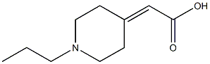 2-(1-propylpiperidin-4-ylidene)acetic acid 구조식 이미지