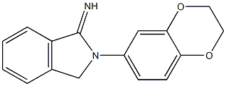 2-(2,3-dihydro-1,4-benzodioxin-6-yl)-2,3-dihydro-1H-isoindol-1-imine Structure