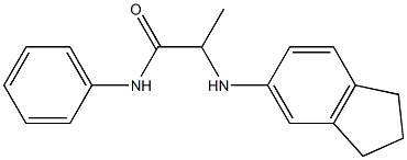 2-(2,3-dihydro-1H-inden-5-ylamino)-N-phenylpropanamide 구조식 이미지