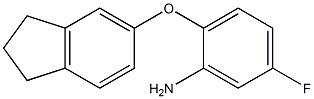 2-(2,3-dihydro-1H-inden-5-yloxy)-5-fluoroaniline Structure