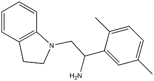 2-(2,3-dihydro-1H-indol-1-yl)-1-(2,5-dimethylphenyl)ethan-1-amine Structure