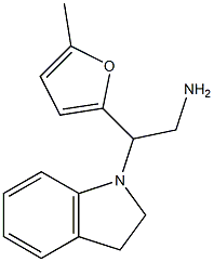 2-(2,3-dihydro-1H-indol-1-yl)-2-(5-methyl-2-furyl)ethanamine Structure