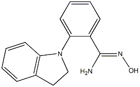 2-(2,3-dihydro-1H-indol-1-yl)-N'-hydroxybenzene-1-carboximidamide Structure