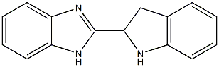 2-(2,3-dihydro-1H-indol-2-yl)-1H-1,3-benzodiazole 구조식 이미지