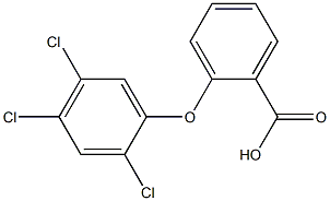 2-(2,4,5-trichlorophenoxy)benzoic acid Structure