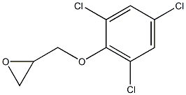 2-(2,4,6-trichlorophenoxymethyl)oxirane Structure