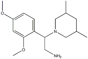 2-(2,4-dimethoxyphenyl)-2-(3,5-dimethylpiperidin-1-yl)ethanamine 구조식 이미지