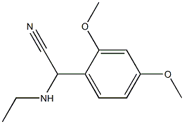 2-(2,4-dimethoxyphenyl)-2-(ethylamino)acetonitrile Structure