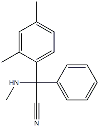 2-(2,4-dimethylphenyl)-2-(methylamino)-2-phenylacetonitrile Structure