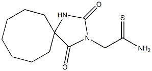 2-(2,4-dioxo-1,3-diazaspiro[4.7]dodec-3-yl)ethanethioamide 구조식 이미지