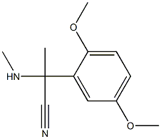 2-(2,5-dimethoxyphenyl)-2-(methylamino)propanenitrile 구조식 이미지