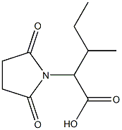 2-(2,5-dioxopyrrolidin-1-yl)-3-methylpentanoic acid 구조식 이미지