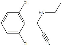 2-(2,6-dichlorophenyl)-2-(ethylamino)acetonitrile Structure