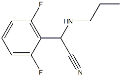 2-(2,6-difluorophenyl)-2-(propylamino)acetonitrile Structure