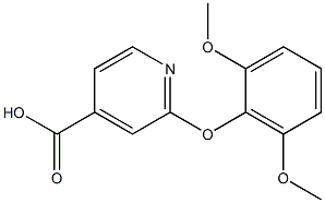 2-(2,6-dimethoxyphenoxy)pyridine-4-carboxylic acid 구조식 이미지