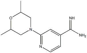 2-(2,6-dimethylmorpholin-4-yl)pyridine-4-carboximidamide Structure