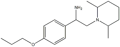 2-(2,6-dimethylpiperidin-1-yl)-1-(4-propoxyphenyl)ethan-1-amine 구조식 이미지