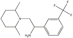 2-(2,6-dimethylpiperidin-1-yl)-1-[3-(trifluoromethyl)phenyl]ethan-1-amine Structure