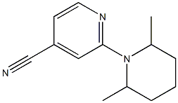 2-(2,6-dimethylpiperidin-1-yl)isonicotinonitrile 구조식 이미지