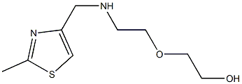 2-(2-{[(2-methyl-1,3-thiazol-4-yl)methyl]amino}ethoxy)ethan-1-ol Structure