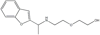 2-(2-{[1-(1-benzofuran-2-yl)ethyl]amino}ethoxy)ethan-1-ol Structure