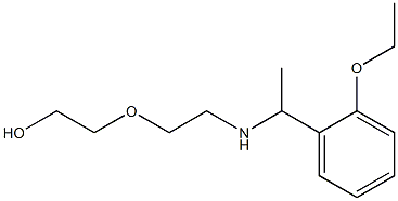 2-(2-{[1-(2-ethoxyphenyl)ethyl]amino}ethoxy)ethan-1-ol 구조식 이미지