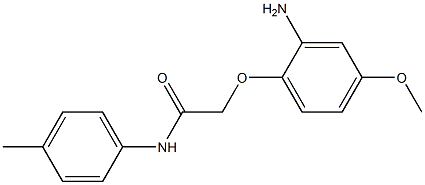 2-(2-amino-4-methoxyphenoxy)-N-(4-methylphenyl)acetamide Structure