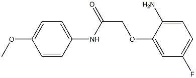 2-(2-amino-5-fluorophenoxy)-N-(4-methoxyphenyl)acetamide 구조식 이미지