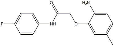 2-(2-amino-5-methylphenoxy)-N-(4-fluorophenyl)acetamide Structure