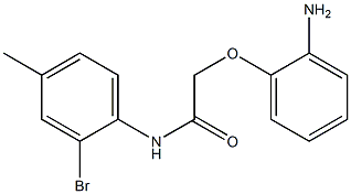 2-(2-aminophenoxy)-N-(2-bromo-4-methylphenyl)acetamide 구조식 이미지