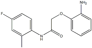 2-(2-aminophenoxy)-N-(4-fluoro-2-methylphenyl)acetamide 구조식 이미지