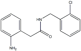 2-(2-aminophenyl)-N-[(2-chlorophenyl)methyl]acetamide Structure