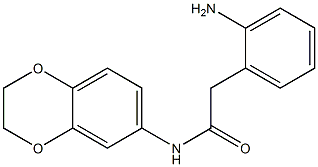 2-(2-aminophenyl)-N-2,3-dihydro-1,4-benzodioxin-6-ylacetamide 구조식 이미지