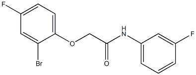 2-(2-bromo-4-fluorophenoxy)-N-(3-fluorophenyl)acetamide 구조식 이미지